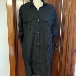 James Perse oversized baggy fit cotton dress